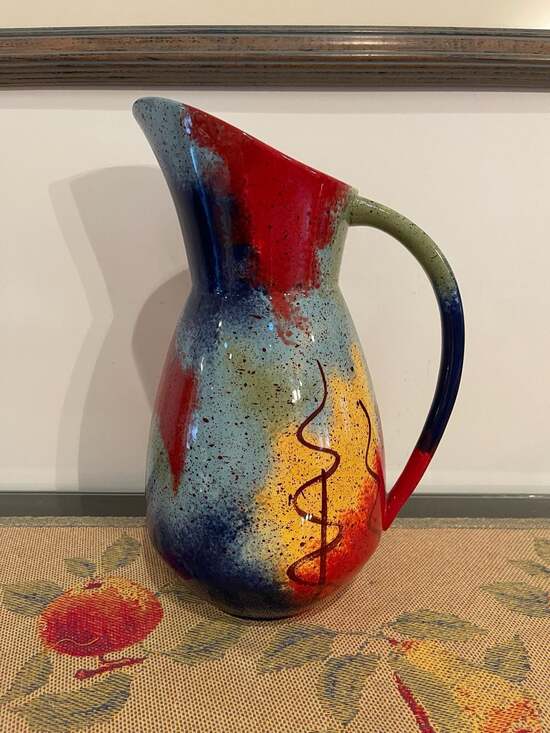 Pfaltzgraff Other - Pfaltzgraff Sedona 72oz Hand Painted Ceramic Pitcher